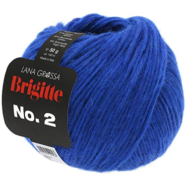 LANA GROSSA Brigitte No. 2 | Elegant net yarn structure made of alpaca and cotton | Hand-knitting yarn made of 47% alpaca, 45% cotton & 8% virgin wool | 50g wool for knitting & crocheting | 140m yarn on sale